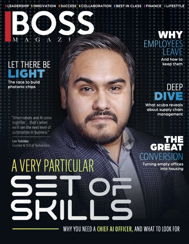 luv tulsidas on boss magazine for being chief ai officer